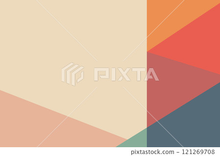 Minimalist Geometric Abstract with Warm Tones Minimalist Geometric Abstract with Warm Tones 121269708