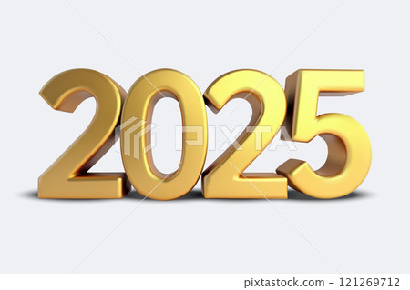 Golden 2025 Numbers for New Year Celebration Golden 2025 Numbers for New Year Celebration 121269712