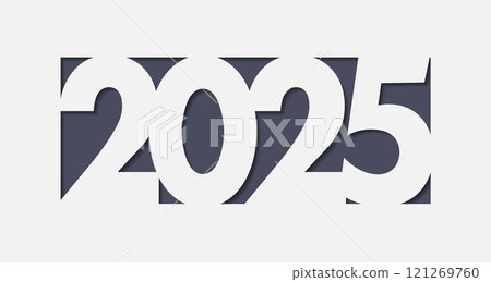 2025 New Year background. Festive design template 121269760