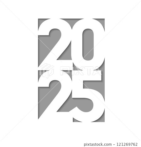 2025 New Year background. Festive design template 121269762