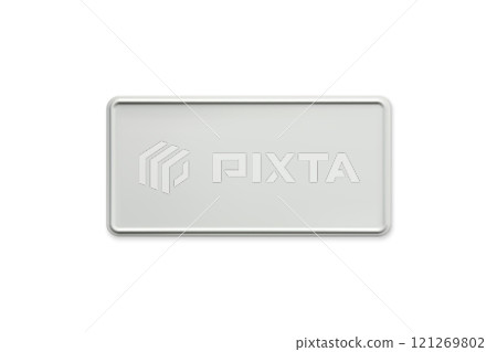 Blank Car number plate. Vehicle registration license template Blank Car number plate. Vehicle registration license template 121269802