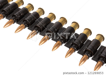 Machine Gun Ammo Belt with Ammunition 121269853