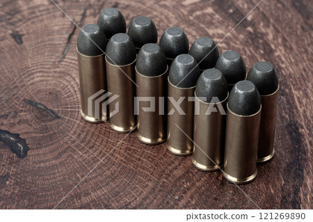 Old West era Long Colt .45 caliber revolver cartridges 121269890