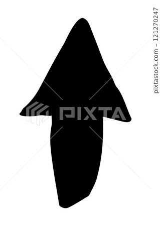 Hand painted arrow drawn with ink brush 121270247