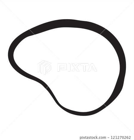 Freehand shape hand painted with ink paint swash Freehand shape hand painted with ink paint swash 121270262