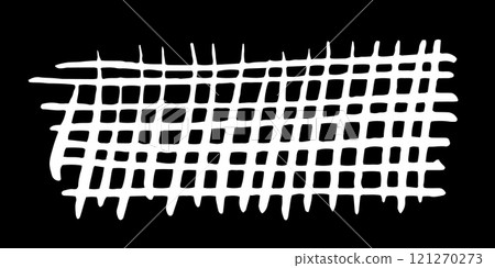 Hatching texture hand painted with brush stroke on black 121270273