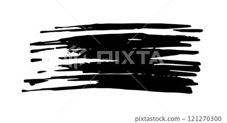 Brush stroke hand painted with black ink Brush stroke hand painted with black ink 121270300