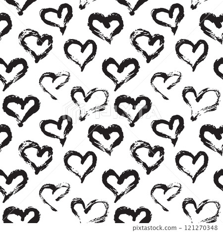 Seamless heart pattern 121270348
