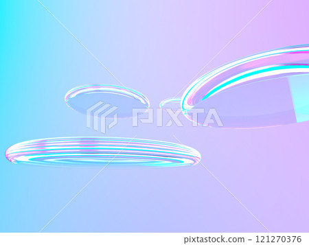 3D illustration of a transparent liquid illuminated by fantastic light 3D illustration of a transparent liquid illuminated by fantastic light 121270376