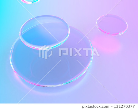 3D illustration of a transparent liquid illuminated by fantastic light 3D illustration of a transparent liquid illuminated by fantastic light 121270377