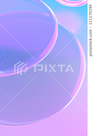 3D illustration of a transparent liquid illuminated by fantastic light 121270394