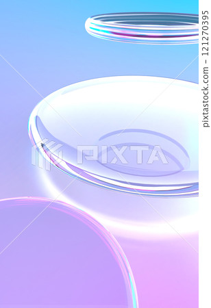 3D illustration of a transparent liquid illuminated by fantastic light 3D illustration of a transparent liquid illuminated by fantastic light 121270395
