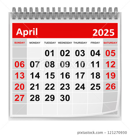 Calendar - April 2025 121270930