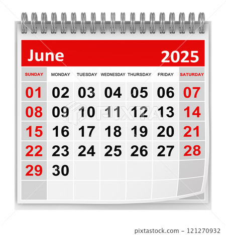 Calendar - June 2025 121270932