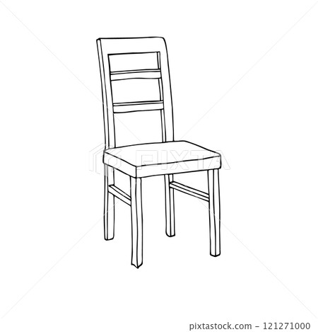 Vector hand drawn sketch doodle outline chair 121271000