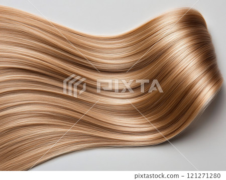 beautiful shiny lock of hair 121271280