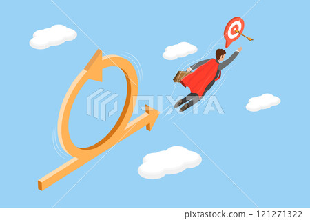3D Isometric Flat Vector Illustration of Agile and Project Management, Collaboration and Improvement 3D Isometric Flat Vector Illustration of Agile and Project Management, Collaboration and Improvement 121271322