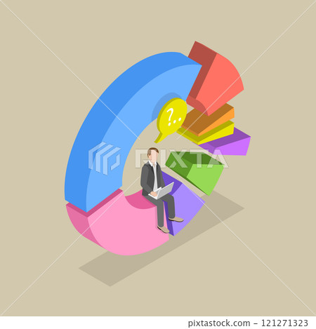 3D Isometric Flat Vector Illustration of Financial Investment, Personal Finance Management 3D Isometric Flat Vector Illustration of Financial Investment, Personal Finance Management 121271323