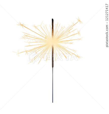 Burning sparkler realistic transparent, bengal or indian light, Bright sparks. Firework isolated. Element for celebration, holidays. New year sparkler candle. Magic light stick. Png Burning sparkler realistic transparent, bengal or indian light, Bright sparks. Firework isolated. Element for celebration, holidays. New year sparkler candle. Magic light stick. Png 121271417
