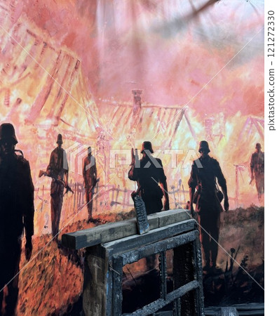Dramatic Depiction of War and Destruction 121272330