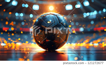 Experience the Dynamic Soccer Ball in Action, Sparking Excitement Within the Stadium Experience the Dynamic Soccer Ball in Action, Sparking Excitement Within the Stadium 121272677