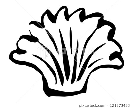Sea shell hand painted with brush stroke Sea shell hand painted with brush stroke 121273433