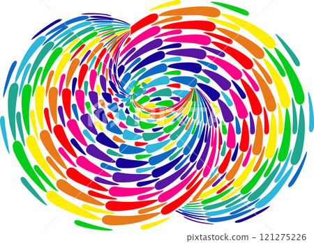 Colorful abstract circular, concentric and radial lines. Spiral, swirl, twirl element Colorful abstract circular, concentric and radial lines. Spiral, swirl, twirl element 121275226