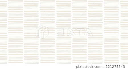 Seamless NEUTRAL brush strokes pattern hand painted with ink 121275343