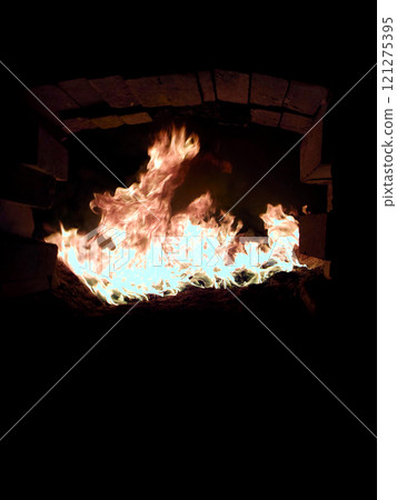 Biofuel Combustion in a Burner of a Steam Boiler Lined With Refractory Bricks at a Heat Generator Biofuel Combustion in a Burner of a Steam Boiler Lined With Refractory Bricks at a Heat Generator 121275395