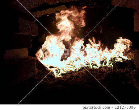 Combustion of Biofuel in Steam Boiler Burner Lined With Refractory Bricks 121275396