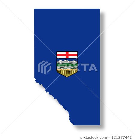 Alberta Canada Province flag map Alberta Canada Province flag map 121277441