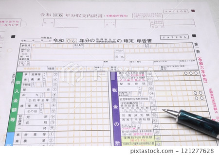 Income tax return for 2024 and real estate income statement 121277628
