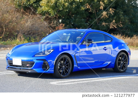 藍色國產跑車圖片 121277977