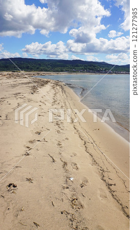 Damage caused by the Noto Peninsula earthquake (sand beach caused by uplift near Kaiso Beach in Wajima City, Ishikawa Prefecture) Damage caused by the Noto Peninsula earthquake (sand beach caused by uplift near Kaiso Beach in Wajima City, Ishikawa Prefecture) 121277985