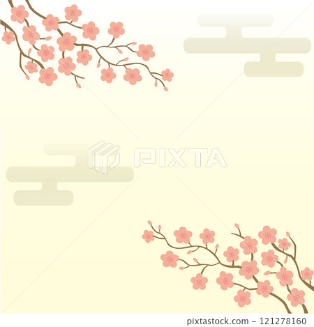 Plum background illustration Plum background illustration 121278160