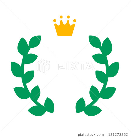 Simple and cute laurel lining icon_color 121278262