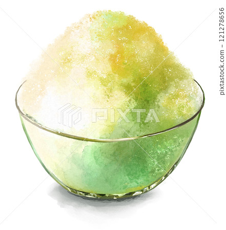 檸檬刨冰手繪插畫 檸檬刨冰手繪插畫 121278656