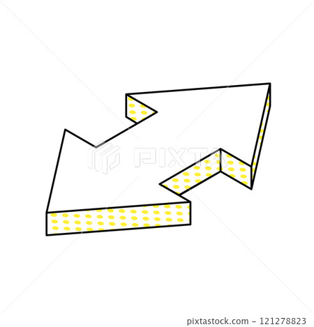 Isometric_Simple and easy-to-use three-dimensional arrows Isometric_Simple and easy-to-use three-dimensional arrows 121278823