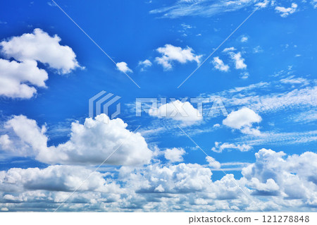 Summer blue sky and clouds Summer blue sky and clouds 121278848