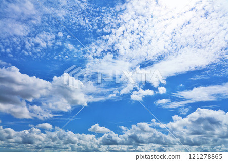 Summer blue sky and clouds Summer blue sky and clouds 121278865