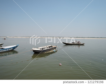 Varanasi is a city on the Ganges river in northern India that has a central place in pilgrimage, death, and mourning in the Hindu world. 121279198