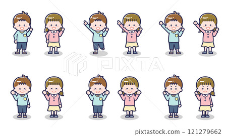 Children in Casual Clothes 02 Children in Casual Clothes 02 121279662