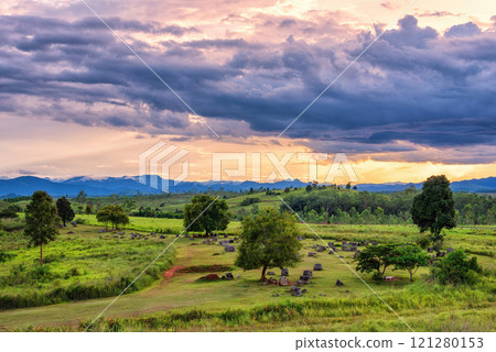 Plain of Jars is a megalithic archaeological landscape. Plain of Jars is a megalithic archaeological landscape. 121280153