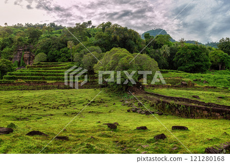 Vat Phou or Wat Phu is the UNESCO world heritage site in Champasak Province, Southern Laos. 121280168
