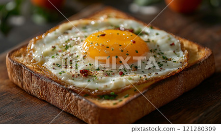 煎蛋吐司 121280309