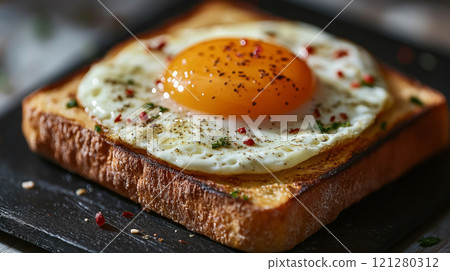 煎蛋吐司 121280312