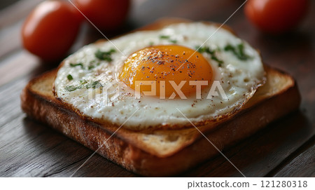 煎蛋吐司 121280318
