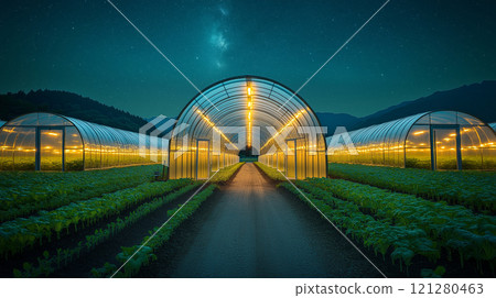 Starry sky and vinyl greenhouse Starry sky and vinyl greenhouse 121280463