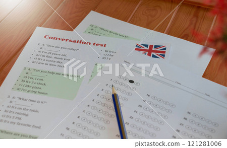English conversation test in classroom 121281006