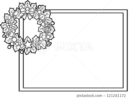 Christmas Coloring Text Box 121281172
